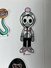 Tokidoki Vinyl Sticker Set of 4 Skateboarding Sports New