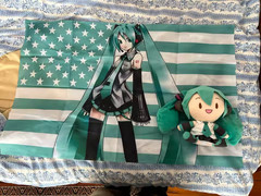 Hatsune Miku American Flag Bedroom Decoration 60x90cm