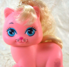 Little Pretty Kitty Pink Catra Vintage 1989 Mattel Blonde Hair Blue Eyes