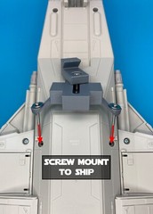 Starship Wall Mount for Star Wars Vintage Collection E-Wing Fighter Ahsoka VC341