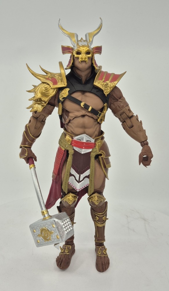 Mcfarlane Toys Mortal Kombat 11 Shao Khan 7-inch Gold/Red Suit Action Figure
