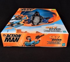 12″ Action Man Sky Diver Parachute 1:6 Hasbro Flocked hair Adventure Team 1999