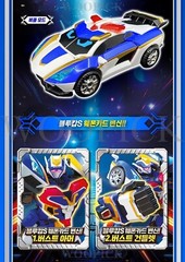 Metal Cardbot S Season2 BLUE COP S Transformer Robot Police Car Figure Toy 2024