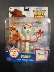 Disney Pixar Toy Story 4 Forky Pull ’N Go Figure – Thinkway Toys – NEW Sealed!