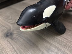 Vintage Chap Mei Toys R’ Us Orca Killer Whale 11″ Action Figure Toy Working Jaw