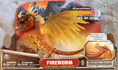 Spin Master Fireworm Dragon Action Figure Defenders of Berk Light Up Whip Tongue
