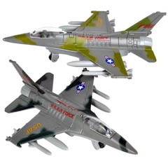 Diecast Pull Back F-16 Fighting Falcon Jets with Pullback Mechanism (6″) Die Ca