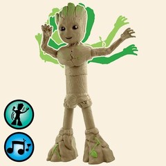 Marvel Studios I Am Groot Groove ‘N Grow Groot, 13.5-Inch Interactive Action Fig