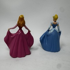 3″ DISNEY PRINCESS FIGURES Cinderella, Aurora CAKE TOPPERS DecoPac Hard Plastic
