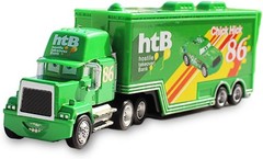 Set of 2 Disney Pixar CarsNo.86 Chick Hicks Truck &Car 1:55 Diecast cars Toys~