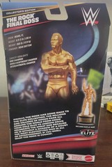WWE Mattel Gold Elite Collectors Edition The Rock The Final Boss Action Figure