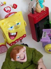 Grab Bag Lot Mini Toy Vinyl Plastic Figures Ornaments Disney Hasbro Rugrats Etc