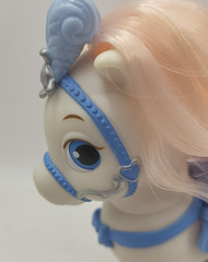Disney Princess Palace Pets Cinderellas Blue and White Pony “Bibbidy” Pink Mane