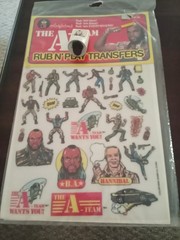 COLOR FORMS THE A-TEAM 1983 & MR T STAMP