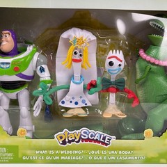 Disney Pixar Toy Story 5 PlayScale Wedding Set Buzz Forky Knifey Rex Mattel New