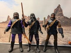 Planet of the Apes – Set of (3) Bandoliers and Clubs – 1:9 8″ Mego/Neca Scale