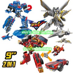 Tobot V Galaxy Detectives 9″ Transform Robot Figure Boys Toy Car Plane Vehicle