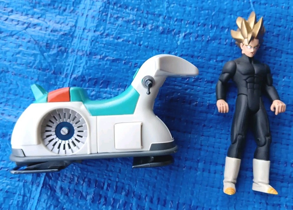 2002 DRAGONBALL Z DBZ Irwin Toy Flying Air Bike #67 w/ Gohan Vintage Working