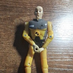 Yellow/Gray/Black Crash Test Dummy Articulated Action Figure – Plastic