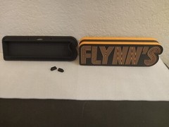 Retro Tron Flynn’s logo light box sign for vintage tron collection display