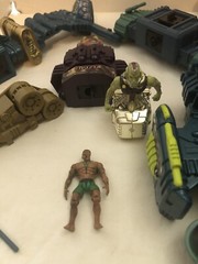 Vintage Battle Builders Parts Lot Toy Biz Circa 1995 Includes Action Figure