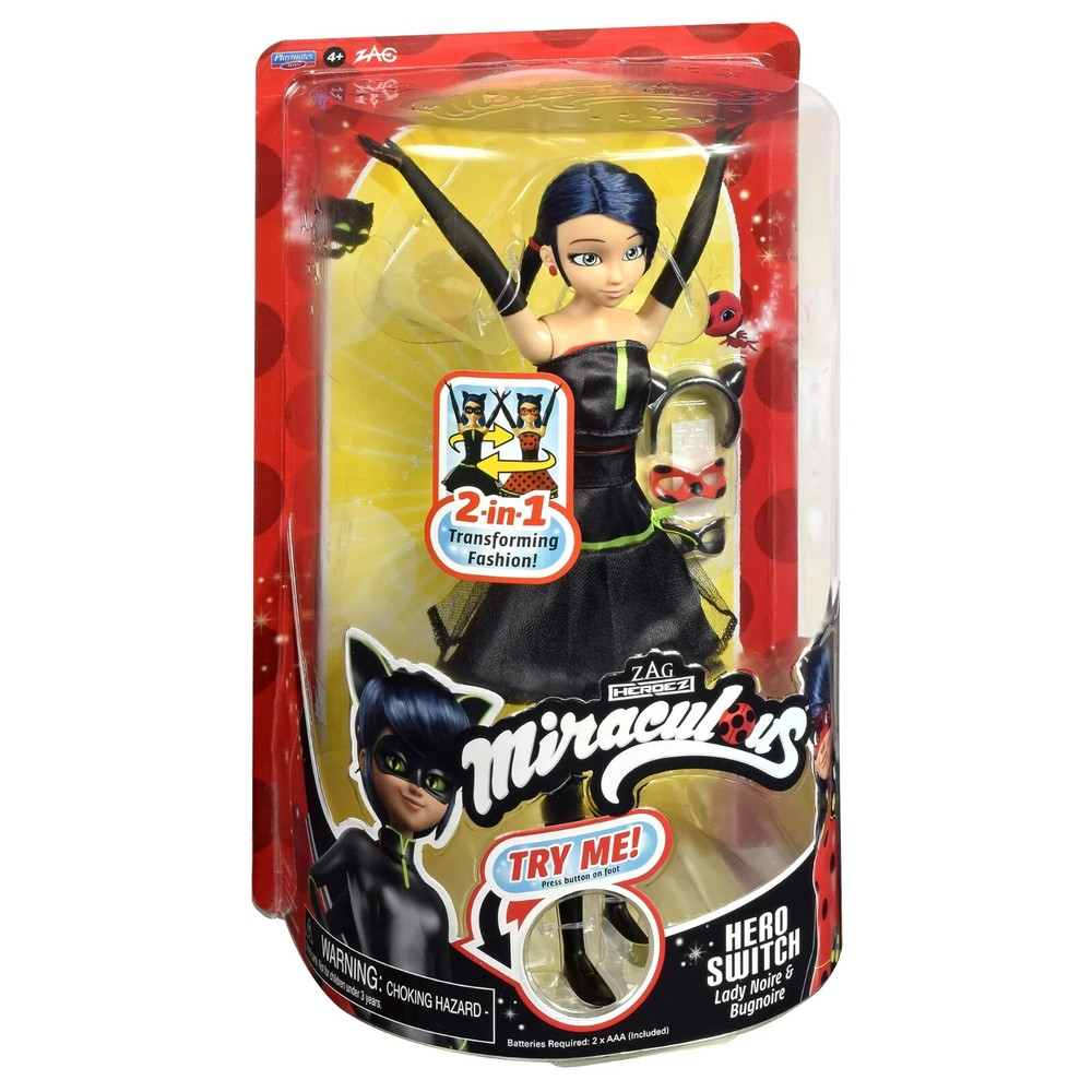 Miraculous Hero Switch Ladybug 10.5″ Fashion Doll by Playmates Toys