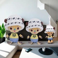 One Piece Chopper Plush Keychain Soft Stuffed Doll 14-30cm Kawaii Anime Toy!