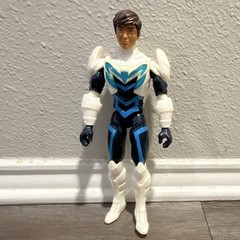 Armored Superhero Action Figure Plastic White Blue Black Collectible Toy