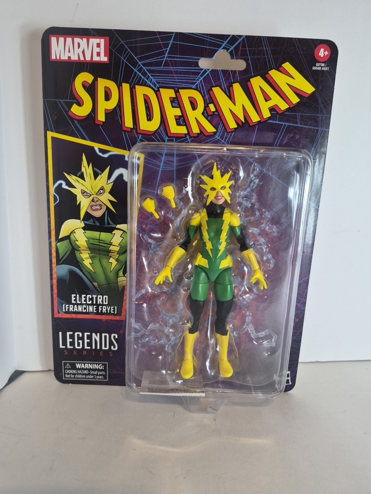 Marvel Legends Electro Francine Frye 6″ Figure – NR NEW Spider-Man HASBRO 2025