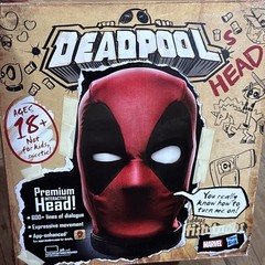 Marvel Legends Deadpool Premium Interactive Moving Talking Head Used Cheap