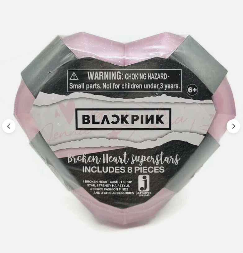 BlackPink Broken Heart Superstars Mystery Pack Pink Case w/ White Wrap 8 Pieces