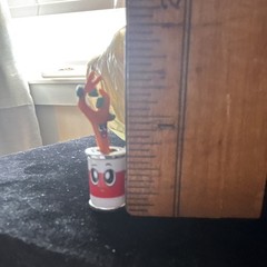 Figure Red White Green Silver Plastic Mini Can Design Lanky Box Bonkers Toy