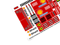 CUSTOM STICKERS for Set 2556 Ferrari Formula 1 Racing Car With Many Extra’s!!