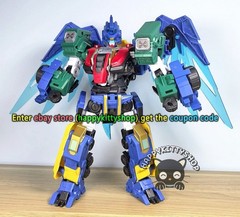 Quantum Heroes Dinoster Guardians Metatron Alpha Dragon Transformer Robot Figure