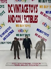 NECA Retro Universal Monsters Glow In The Dark Frankenstein,Mummy,Wolfman Lot-3