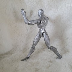 Hasbro Marvel Silver Poseable Action Figure 2007 Collectible Plastic 2000-2009