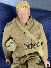 G.I. Joe Soldier Action Figure Tan Uniform w/ Outfit, Belt & Bag (1996)