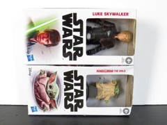 HASBRO STAR WARS Figures: Luke Skywalker b6333 & Mandalorian The Child F2832