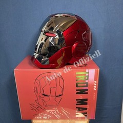 Autoking Iron Man MK5 Helmet Electronic Voice Activated Open&Close Gold Mask NEW