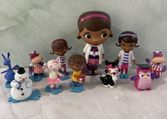 Disney Jr Doc McStuffins & Friends Animal Pet Vet Figures Figurines Toy Set Lot
