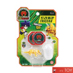 Dino Mecard Tinysaur TRICERA Triceratops Dinosaur Transforming Robot Toy Figure
