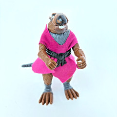 1988 TMNT Original Splinter with accessories and 10 card back – Pre-Owned