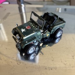 Hound 1984 CIRCLE STAMP Hasbro G1 Transformers Military Jeep Figure Takara Japan
