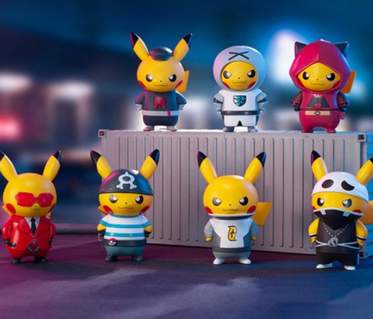 Pokemon Pikachu Villain Costume Series 3-Inch Figure (One of the 7 types,Random)