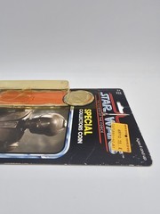 Vintage Kenner Star Wars Power Of The Force EV-9D9 Droid Last 17 -Coin On Card-