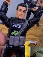 1993 Mattel Warner Demolition Man Kick Fighting Spartan Figure Lot Stallone 5.5”