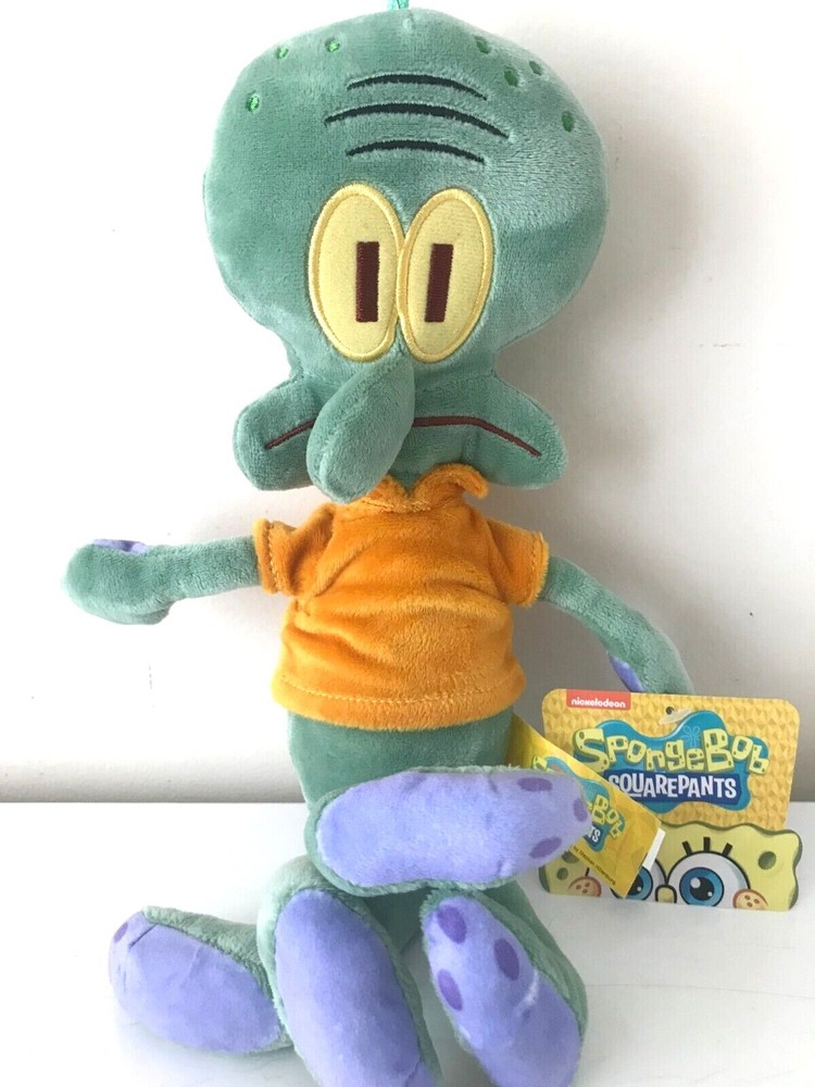 Spongebob Plush . Squidward. Soft .Official Toy , Large 14 inches tall. NWT