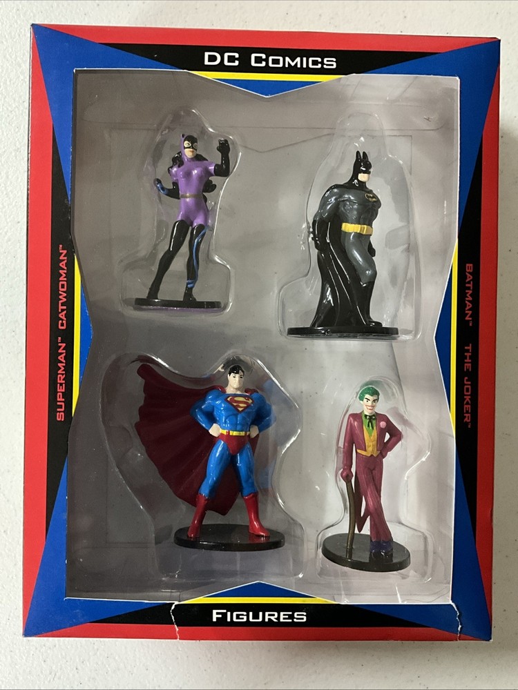 DC Figures Warner Bros Studio Store 4 Pack Batman Superman Joker Catwoman 1999