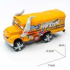 Disney Pixar Car3 Yellow Miss Fritter1:55 Diecast Model Toy Cars Boy Gift Loose