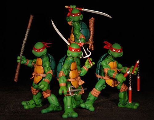 Teenage Mutant Ninja Turtles Mirage Comic 5 Inch Action Figure 4pcs